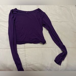 long sleeve crop top